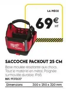 Tout faire matériaux Durable - saccoche packout 25 cm offre