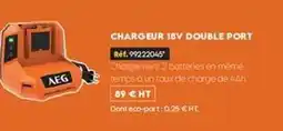 Tout faire matériaux Chargeur 18v double port offre