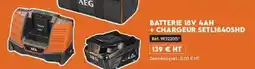 Tout faire matériaux Bosch - batterie 18v 4ah + chargeur offre