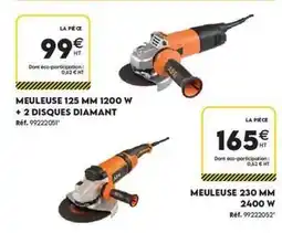 Tout faire matériaux Aeg - meuleuse 250 mm 1200 w + 2 disques diamant offre