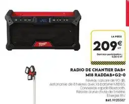 Tout faire matériaux Db - radio de chantier dab+ m18 raddab+g2-0 offre