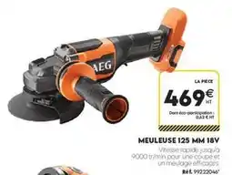 Tout faire matériaux Aeg - meuleuse 125 mm 18v offre