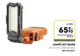 Tout faire matériaux Lampe 18v blm18 offre