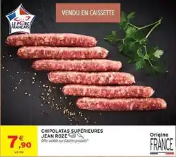 Intermarché Contact Jean rosé - chipolatas supérieures offre