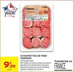 Intermarché Contact Signal - 12 paupiettes de porc offre