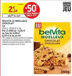 Intermarché Contact Lu - belvita le moelleux chocolat offre