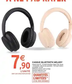 Intermarché Contact Db - casque bluetooth melody offre