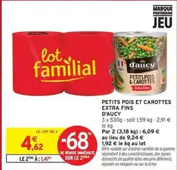 Intermarché Contact D'aucy - petits pois et carottes extra fins offre