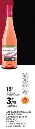 Intermarché Contact Expert club - aop cabernet d'anjou offre
