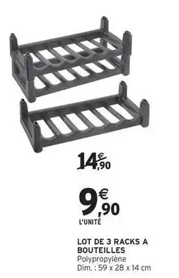 Intermarché Contact Dim - lot de 3 racks a bouteilles offre