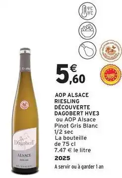 Intermarché Contact Aop alsace riesling découverte hve3 offre