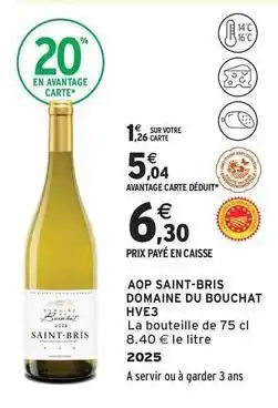 Intermarché Contact Aop saint-bris offre