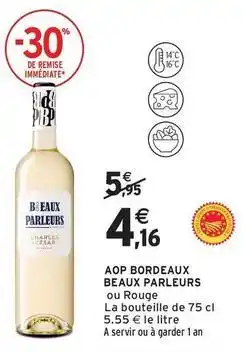 Intermarché Contact Cesar - aop bordeaux beaux parleurs offre