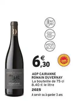 Intermarché Contact Aop cairanne offre