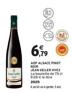 Intermarché Contact Jean geiler - aop alsace pinot noir offre