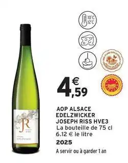 Intermarché Contact Edelzwicker - aop alsace riss hve3 offre