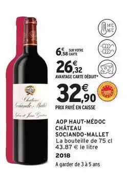 Intermarché Contact Château - aop haut-médoc offre