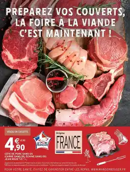 Intermarché Contact Côtes de porc ajoutes sans os offre