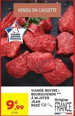 Intermarché Contact Jean rosé - viande bovine: bourguignon à mijoter offre