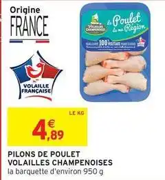Intermarché Contact Volailles champenoises - pilons de poulet offre