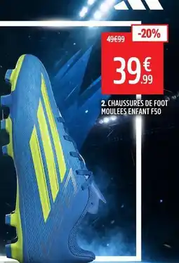 Intersport Chaussures de foot moulees enfant f50 offre