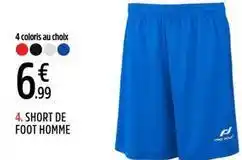 Intersport Short de foot homme offre