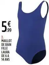 Intersport Maillot de bain fille laura de 6 a 14 ans offre
