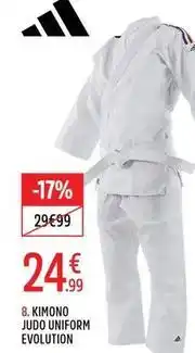 Intersport Kimono judo uniform evolution offre