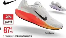 Intersport 7. chaussures de running winflo 11 offre