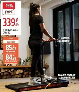 Intersport Tapis pliable care jo offre