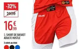 Intersport Short de basket adulte hustle offre