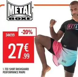 Intersport Tee-shirt rashguard performance miami offre