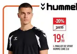 Intersport Maillot de sport homme core 2.0 offre