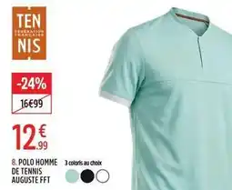 Intersport Polo homme de tennis offre