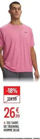 Intersport 4 tee shirt de training homme due offre