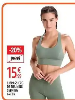 Intersport Brassiere de training sebring green offre