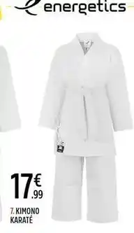 Intersport 7 kimono karaté offre