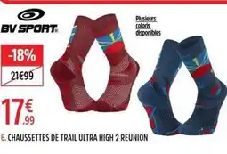 Intersport Chaussettes de trail ultra high 2 reunion offre