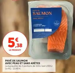 Utile SAUMON PAVÉ DE SAUMON offre
