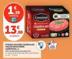 Utile Convivial Steaks Hachés Charolais offre