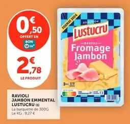 Utile Lustucru Ravioli Fromage Jambon offre