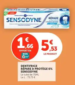 Utile SENSODYNE DENTIFRICE RÉPARE & PROTÈGE 0% offre