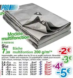 Provence Outillage PRO Bâche multifonction offre