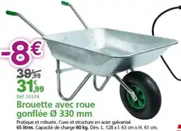 Provence Outillage Brouette avec roue gonflee 330 mm offre