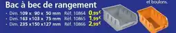 Provence Outillage Bac a bec de rangement offre