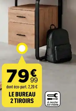 Centrakor Le bureau 2 tiroirs offre