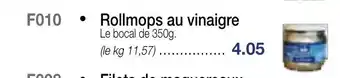 Rollmops Au Vinaigre