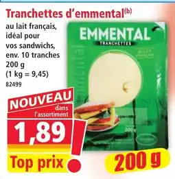 Norma EMMENTAL Tranchettes offre