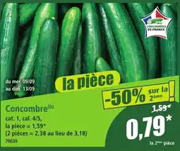Norma Concombres de France offre