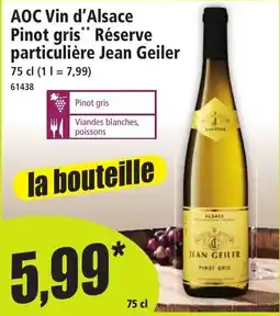 Norma Jean Geiler Pinot gris offre